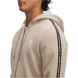 UNDER ARMOUR Icon Taping Fleecejacke Herren 299 - city khaki/white S