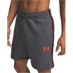 UNDER ARMOUR Icon Taping Fleeceshorts Herren 025 - castlerock/racer red S