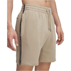UNDER ARMOUR Icon Taping Fleeceshorts Herren 299 - city khaki/white S