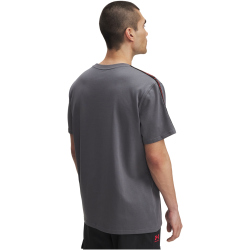 UNDER ARMOUR Icon Heavyweight Taping T-Shirt Herren 025 - castlerock/racer red S