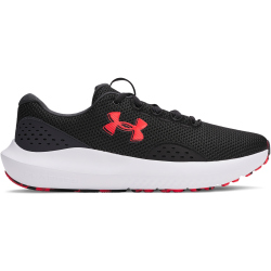 UNDER ARMOUR Charged Surge 4 Laufschuhe Herren 005 - black/anthracite/racer red 45.5