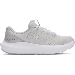 UNDER ARMOUR Charged Surge 4 Laufschuhe Damen 014 - halo gray/metallic silver/metallic silver 37.5