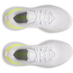UNDER ARMOUR Infinite Laufschuhe Damen 106 - white/distant gray/high vis yellow 42.5