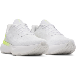 UNDER ARMOUR Infinite Laufschuhe Damen 106 - white/distant gray/high vis yellow 40