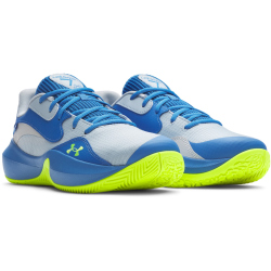 UNDER ARMOUR Lockdown 7 Low Basketballschuhe 453 - blue calm/blue atlantis/high vis yellow 45.5
