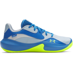 UNDER ARMOUR Lockdown 7 Low Basketballschuhe 453 - blue calm/blue atlantis/high vis yellow 45.5