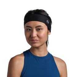 BUFF Coolnet UV+ Slim Stirnband r-solid black