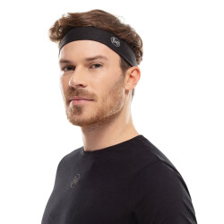 BUFF Coolnet UV+ Slim Stirnband r-solid black