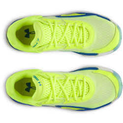 UNDER ARMOUR Spawn 7 Basketballschuhe 731 - high vis yellow/blue atlantis/metallic blue calm 40.5