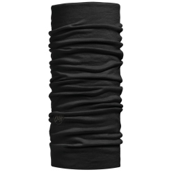 BUFF Lightweight Merinowolle Multifunktionstuch solid black