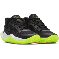 UNDER ARMOUR Jet 25 Basketballschuhe Kinder 002 - black/black/metallic black 35.5