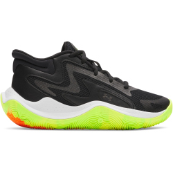 UNDER ARMOUR Jet 25 Basketballschuhe Kinder 002 - black/black/metallic black 35.5