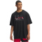 UNDER ARMOUR HeavyWeight Hoops Branded T-Shirt Herren 001 - black/white L