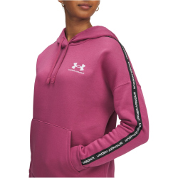 UNDER ARMOUR Icon Hoodie Damen 659 - fuchsia dusk/white S