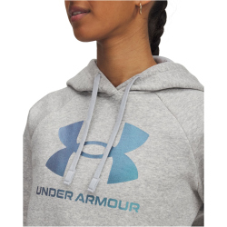 UNDER ARMOUR Rival Shimmer Hoodie Damen 011 - mod gray...