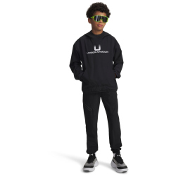 UNDER ARMOUR Unstoppable Woven Jogginghose Jungen 001 - black/black M (137-149 cm)