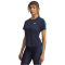 UNDER ARMOUR Tech Tape Trainingsshirt Damen 403 - washed navy/high vis yellow/white M