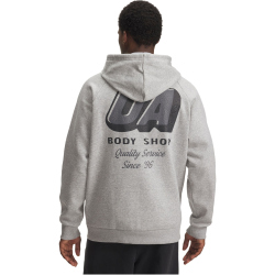 UNDER ARMOUR Rival HBR Logo Hoodie Herren 011 - mod gray...