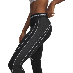 UNDER ARMOUR ColdGear Textured Baselayer Leggings Damen 003 - black/white/white M