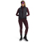 UNDER ARMOUR ColdGear Textured Baselayer Leggings Damen 600 - dark maroon/fuchsia dusk/white M