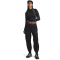 UNDER ARMOUR ColdGear Textured 1/2-Zip Baselayer Trainingsshirt Damen 003 - black/white/metallic silver L