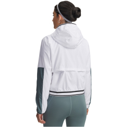 UNDER ARMOUR Velociti Pro ColdWeather Laufjacke Damen 100 - white/jasper blue/reflective M