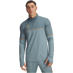 UNDER ARMOUR Challenger Training 1/4-Zip Fußball Trainingsshirt Herren 587 - jasper blue/squad orange L