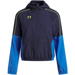 UNDER ARMOUR Challenger Fußball Trainingsjacke Damen 403 - washed navy/high vis yellow XS