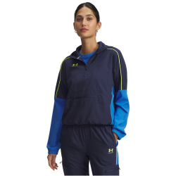UNDER ARMOUR Challenger Fußball Trainingsjacke Damen 403 - washed navy/high vis yellow XS