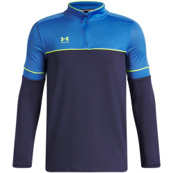 UNDER ARMOUR Challenger Training 1/4-Zip Fußball Trainingsshirt Jungen 403 - washed navy/high vis yellow M (137-149 cm)