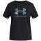UNDER ARMOUR Rival Shimmer T-Shirt Mädchen 001 - black/white M (137-149 cm)