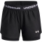 UNDER ARMOUR Tech Play Up 2in1 Trainingsshorts Mädchen 005 - black/black/white M (137-149 cm)