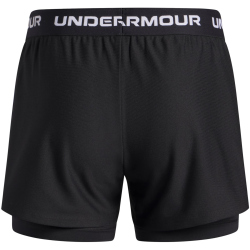 UNDER ARMOUR Tech Play Up 2in1 Trainingsshorts Mädchen 005 - black/black/white S (127-137 cm)