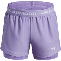 UNDER ARMOUR Tech Play Up 2in1 Trainingsshorts Mädchen 538 - transparent/transparent/white L (149-160 cm)