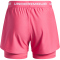 UNDER ARMOUR Tech Play Up 2in1 Trainingsshorts Mädchen 672 - super pink/super pink/white L (149-160 cm)