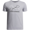 UNDER ARMOUR Foundation T-Shirt Jungen 011 - mod gray light heather/black M (137-149 cm)