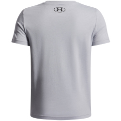 UNDER ARMOUR Foundation T-Shirt Jungen 011 - mod gray light heather/black XS (122-127 cm)