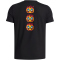 UNDER ARMOUR Flame T-Shirt Jungen 001 - black/racer red XS (122-127 cm)