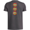 UNDER ARMOUR Flame T-Shirt Jungen 025 - castlerock/racer red M (137-149 cm)