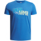 UNDER ARMOUR Overlay T-Shirt Jungen 402 - blue atlantis/high vis yellow L (149-160 cm)