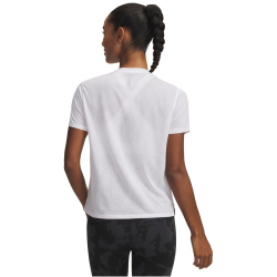 UNDER ARMOUR Launch Jacquard Laufshirt Damen 100 - white/reflective L