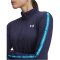 UNDER ARMOUR Tech Tape 1/2-Zip Trainingsshirt Damen 403 - washed navy/high vis yellow/white L