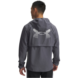 UNDER ARMOUR Velociti Pro Storm wasserabweisende Laufjacke Herren 025 - castlerock/castlerock/reflective S
