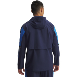 UNDER ARMOUR Velociti Storm wasserabweisende Kapuzen-Laufjacke Herren 403 - washed navy/blue atlantis/reflective 3XL