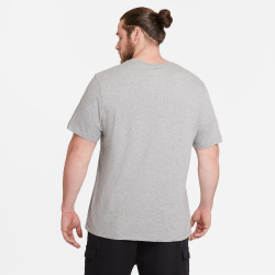 NIKE Sportswear T-Shirt Herren dk grey heather/black/white M