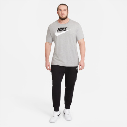 NIKE Sportswear T-Shirt Herren dk grey heather/black/white M