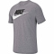 NIKE Sportswear T-Shirt Herren dk grey heather/black/white M