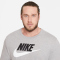 NIKE Sportswear T-Shirt Herren dk grey heather/black/white M