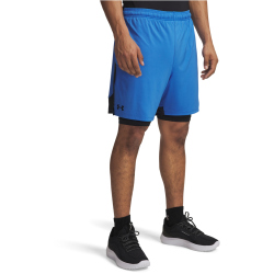 UNDER ARMOUR Tech Vent 2in1 Trainingsshorts Herren 402 - blue atlantis/black/black XXL