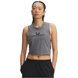 UNDER ARMOUR Varsity Tanktop Damen 012 - pitch gray/black L